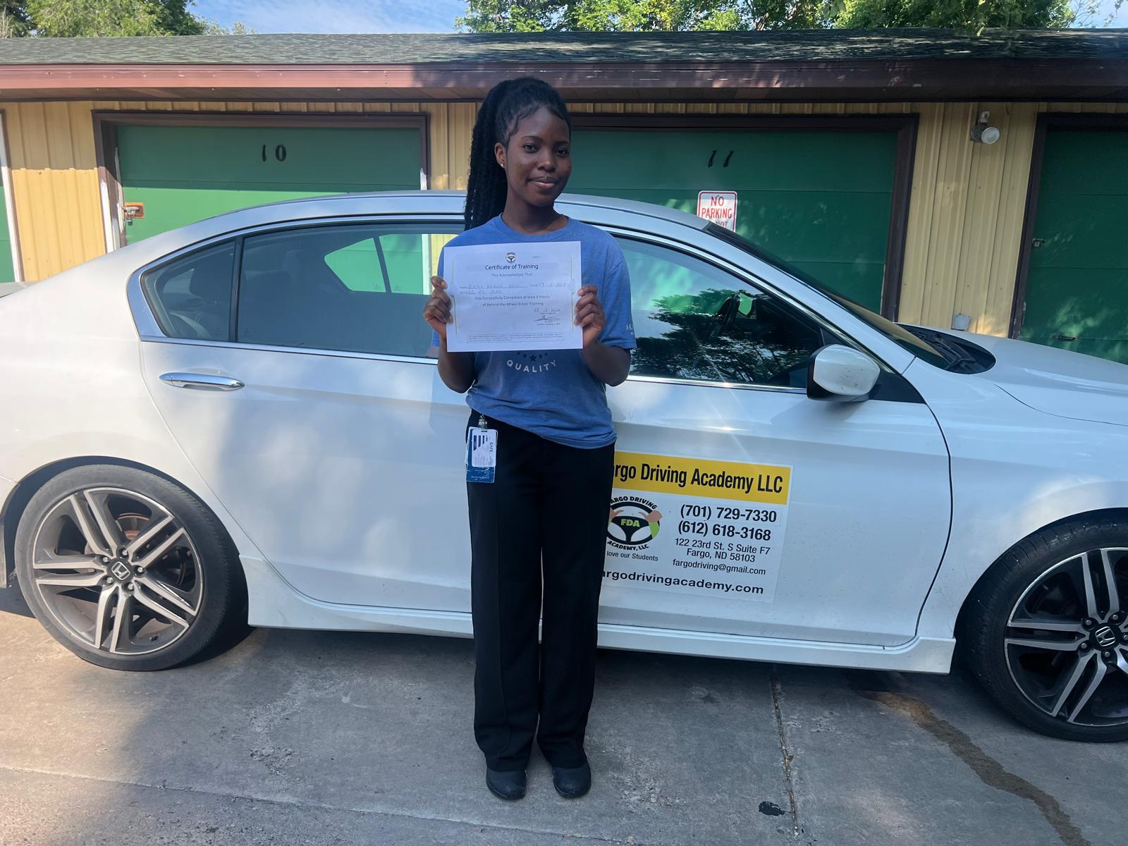 Certified to drive!